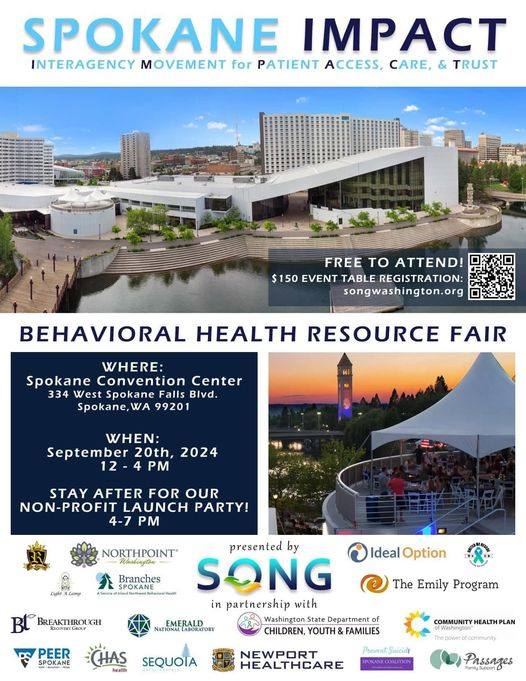 Spokane Behavioral Resource Event flyer